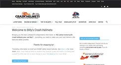 Desktop Screenshot of billyscrashhelmets.com